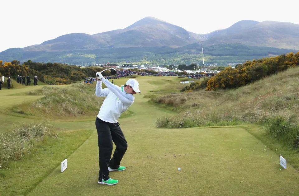 Rory McIroy looft Royal County Down - Blog