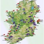 De top 20 van het eiland Ierland